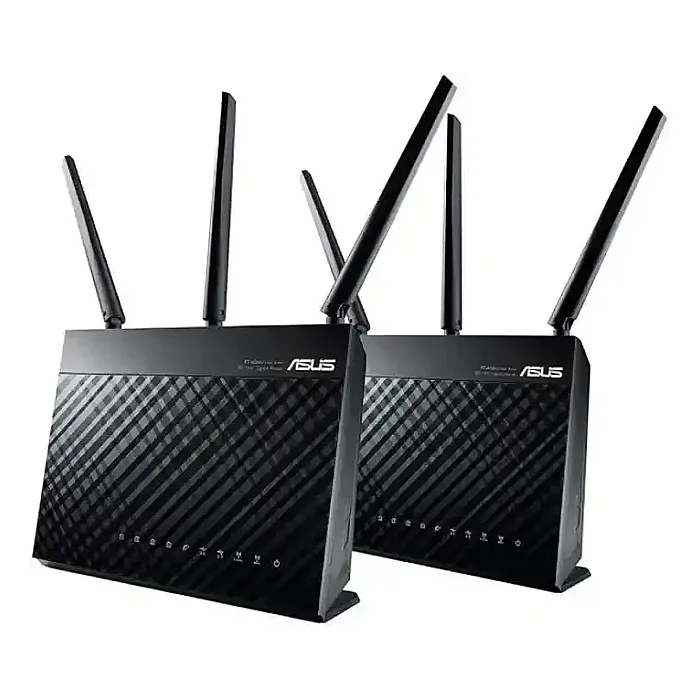 ASUS RT-AC68U AIMESH (2 Pack) Dual-Brand 3800 Mbps Gigabit Wireless Router (8611 Sq Ft Open Space)